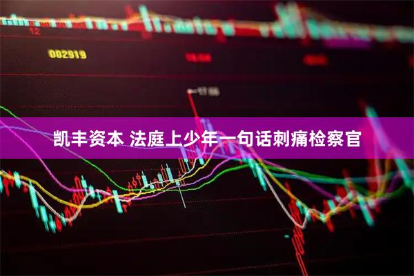 凯丰资本 法庭上少年一句话刺痛检察官