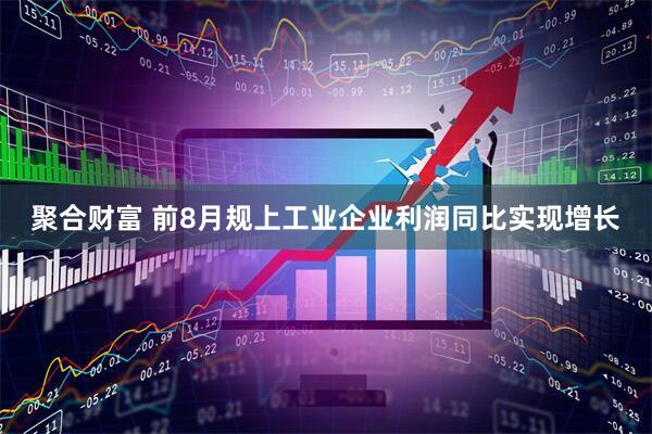 聚合财富 前8月规上工业企业利润同比实现增长