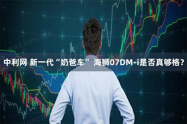 中利网 新一代“奶爸车” 海狮07DM-i是否真够格？